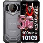 Doogee S200 Smartphone Robuste 32Go + 256Go 10100 mAh 33W Charge Rapide 100MP Caméra 6,72'' + 1.32" IP68 Téléphone 5G NFC GPS -