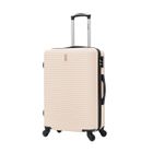 CELIMS FRANCE Valise Moyenne Taille 65cm | Valise Weekend | ABS | 4 roulettes 360° | Serrure Intégrée | Beige