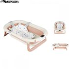 Baignoire pour bébé-MENGDA- pliable-avec thermomètre digital et tapis de bain-Ne prend pas beaucoup de place-0-3 ans-Rose
