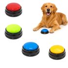BRAND Lot 4 buzzer blind test – Clicker chien dressage enregistrable, boutons vocaux pour communication chien chat ludique