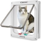 PETSAFE Chatière TD® pour chat et chien facile à installer rabattable et verrouillable (23,5 x 25,2 x 5,5 cm)