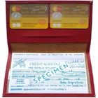 Porte chéquier femme cuir, talon en haut, compact format portefeuille avec carte bancaire -Rouge-LOLUNA®