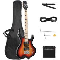 MCH Kit de Guitare électrique avec amplificateur 20 Watts,avec de nombreux accessoires