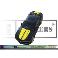 Chevrolet camaro Complet Bandes Capot Hayon - JAUNE - Kit Complet  - Tuning Sticker Autocollant Graphic Decals