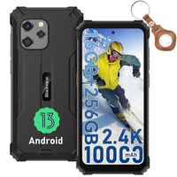Blackview BV8900 Pro Téléphone Portable Incassable Android 13 6,5" 16Go+256Go Caméra 64MP 10000mAh IP68 NFC Avec UWB - Noir