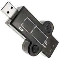 CableMarkt - Voltmètre et niveau de charge via port USB avec écrans LCD à 3 chiffres