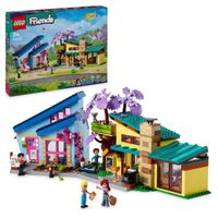 LEGO® 42620 Friends Les Maisons Familiales d’Olly et de Paisley, Jouet de Poupée avec Figurines et Accessoires