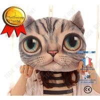 TD® Drôle 3D Cat Imprimer Coussin Coussin créatif mignon poupée en peluche cadeau Home Décor 1369955