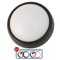 Plafonnier D'exterieur - UBLO2: applique LED ronde, 700 lumen, IP54. Fournie avec 2 covers