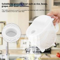 YOSOO PASSOIRE,WHITE--Lave riz rapide Super pratique, appareil paresseux pour laver le riz, lave riz multifonctionnel, outils de cu