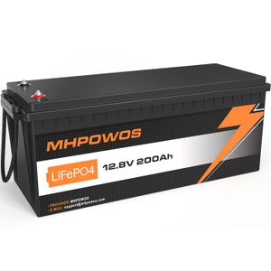 Ultimatron Batterie Lithium 12.8V 200Ah PRO LiFePO4 Smart BMS Avec Bluetooth - Version chauffante