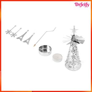 Lot De 3 Bougeoirs Rotatifs Lurrose En Forme De Carrousel - Décoration Magique Pour Noël Et Intérieur