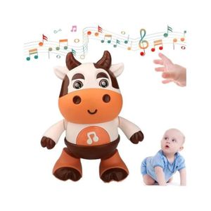 ACCESSOIRE DE JEU Jouet musical bébé de 6 à 18 mois, Jouet de vache dansante avec musique et lumières LED, Cadeau d'anniversaire Noël pour bébé enfant