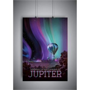 AFFICHE - POSTER Poster Affiche JUPITER NASA SPACE TRAVEL RETRO - A