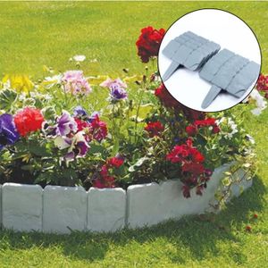 Bordure De Jardin Plastique Bariere Blanche Achat Vente Pas Cher