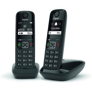 Téléphone fixe Téléphone fixe sans fil - AS690 Duo - 2 combinés -