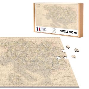 PUZZLE Puzzle Classique 500 pièces 56 Morbihan Bretagne Département Carte Ancienne France Région