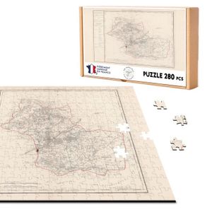PUZZLE Puzzle Classique 280 pièces 41 Loir et Cher Département Carte Ancienne France Région