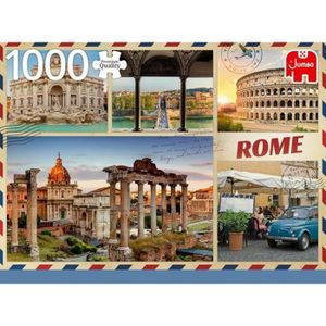 PUZZLE Puzzle - JUMBO - Greetings From Rome - 1000 pièces