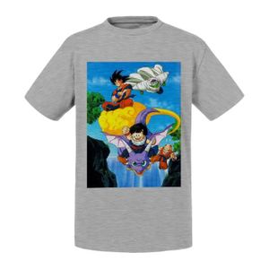 T-SHIRT T-shirt Enfant Gris Dragon Ball Z Sangohan Goku Pi
