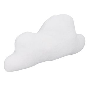 COUSSIN Shipenophy Oreiller de jet de nuage Nuage jeter oreiller mignon blanc 15 pouces de Long court en peluche PP coton jeux peluche