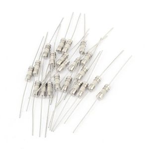 Sourcing map Lot de 10 mini fusibles carr/és /à soufflage lent T3,15 A 3,15 A 250 V Rouge