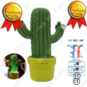 VEILLEUSE BÉBÉ TD® Veilleuse cactus LED pour enfant forme ludique