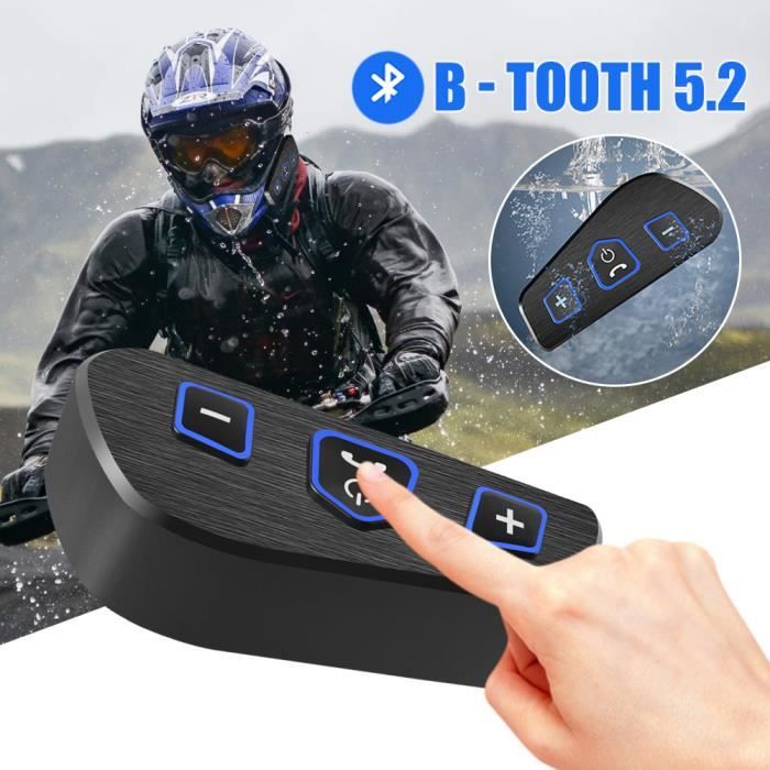 Acheter Oreillette Bluetooth pour casque de moto BT12, appareil de