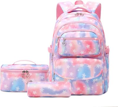 Sac à Dos Scolaire Amythe Grande Capacité 15.6" - Cartable Fille Garçon Collège Université Mode