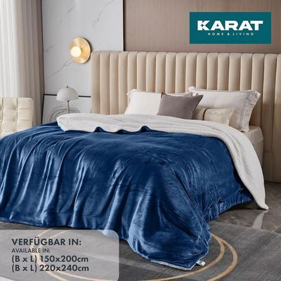 INFIIXSO Couverture En Polaire Sherpa Pour Grand Lit – Polaire