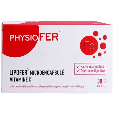 Complément Alimentaire Nutri&Co Fer Bisglycinate + Vitamine C - 2x30 Gélules - Date 05/27
