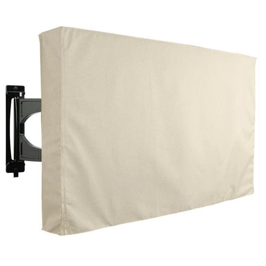 Housse Télévision Anti-Poussière 22-80" – Tissu Polyester Imprimé Art – Protection Écran LED LCD Plasma