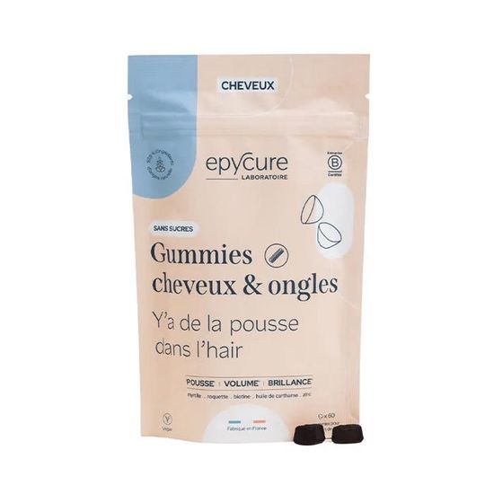 Epycure Gummies Cheveux & Ongles Sans Sucre Booster Pousse 60 gummies — free download