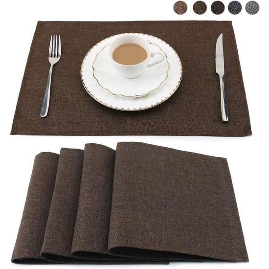 Set De Table En PVC Lavable - Antidérapant