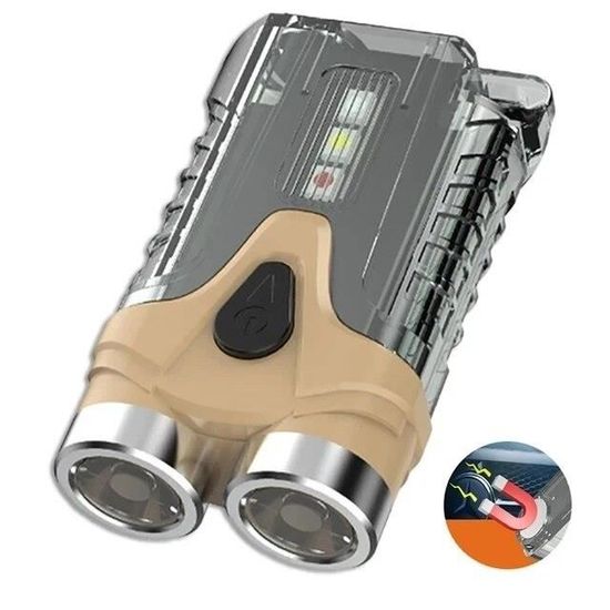 Lampe De Poche G5 EDC 400 Lumens - Mini Lampe Rechargeable Super Lumineuse Avec Aimant Et Rotation 180°
