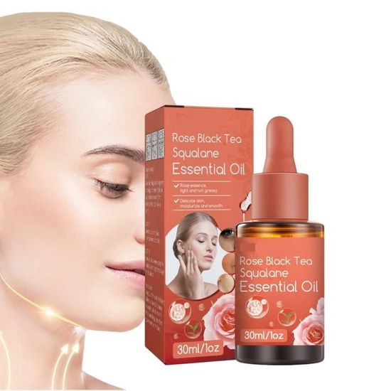 Rose Black Tea Squalane Essential Oil, 30 ML Squalane Vitamin C