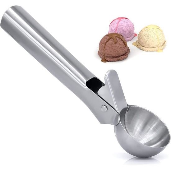 Cuillère à Glace/Cookie Scoop En Acier Inoxydable - Pour Boules De Glace, Biscuits, Boulettes - 4 Cm De Diamètre