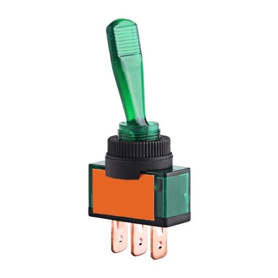 Keenso Interrupteur à Bascule, 12V Bouton Marche/Arrêt avec Voyant Keenso Interrupteur à Bascule, 12V Bouton Marche/Arrêt avec Voyant