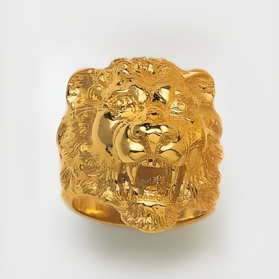 Chevalière Lion Or 18 Carats