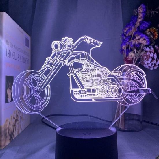 GP Moto - F. Morbidelli Lampe 3D LED Illusion, Idée