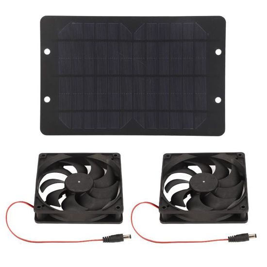 Ventilateur Solaire 20W IP65 - Ventilation Extérieure Pour Cuisine, Serre, Poulailler - ABS + Silicium Monocristallin