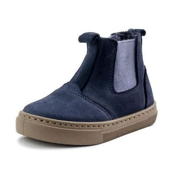 Carozoo Chaussures Bébé Dinosaure Bleu - Semelles Souples En Cuir Premium Pour Fille, Confortables Et Antidérapantes
