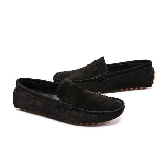 Mocassins Homme En Daim - Légers, Confortables, Idéaux Pour La Conduite Et Le Quotidien Décontracté