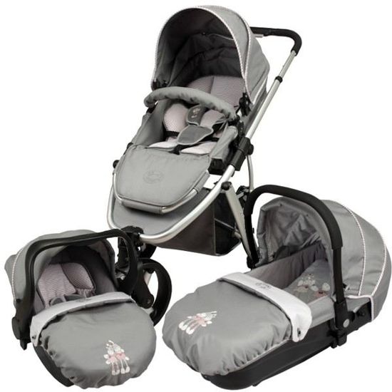poussette trio noukies 3 roues