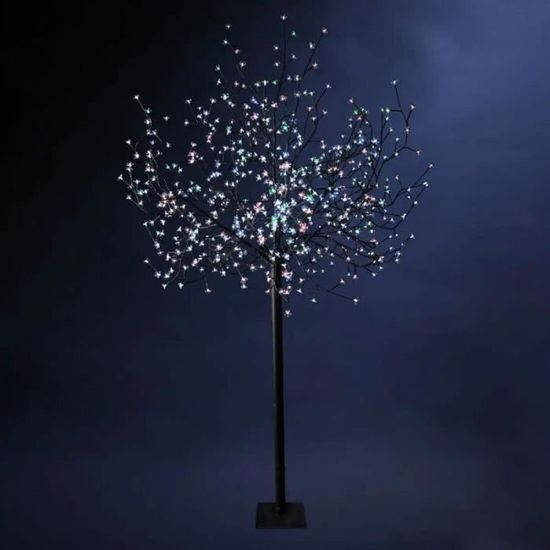 Arbre Lumineux 600 LEDs "Prunus" 250cm Multicolore