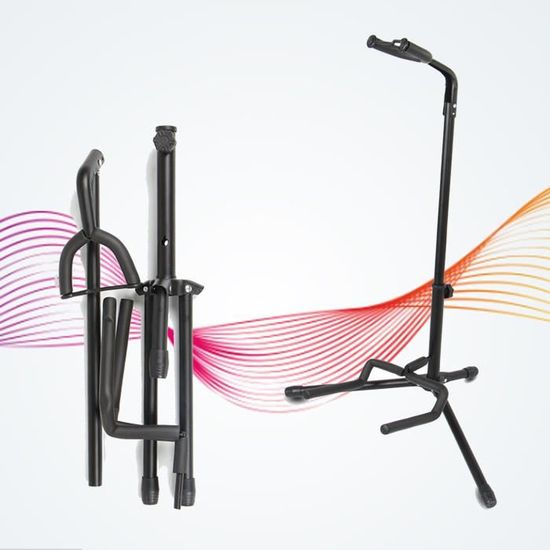 FUNOMOCYA Support De Guitare Pliable Triangulaire En Fer - Léger Et Robuste Pour Affichage Et Rangement