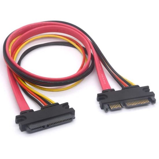 Nedis Câble D'alimentation Interne Sata Mâle À 15 Broches - Sata Femelle À 15 Broche à Prix
