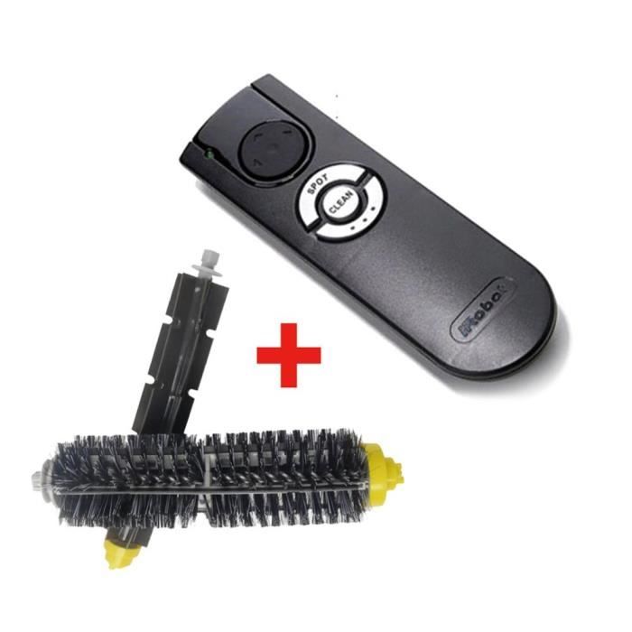 3 pièces - Brosse principale originale avec télécommande pour robot de balayage irobot, séries 500 600 700 80