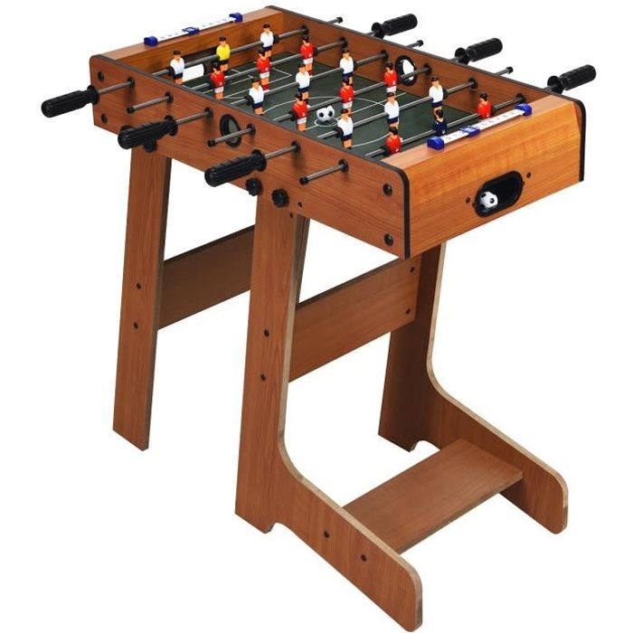 COSTWAY Baby-Foot , Table de Jeu de Football Pliable Table Soccer pour Adultes et Enfants à Partir de 8 Ans, 70 x 36 x 59 CM