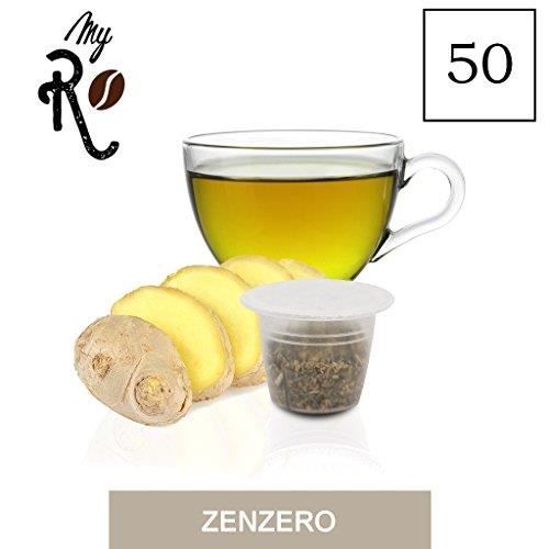 50 Capsules de Tisane Gingembre compatibles avec machines Nespresso - Nespresso 50 x Dosettes - MyRistretto
